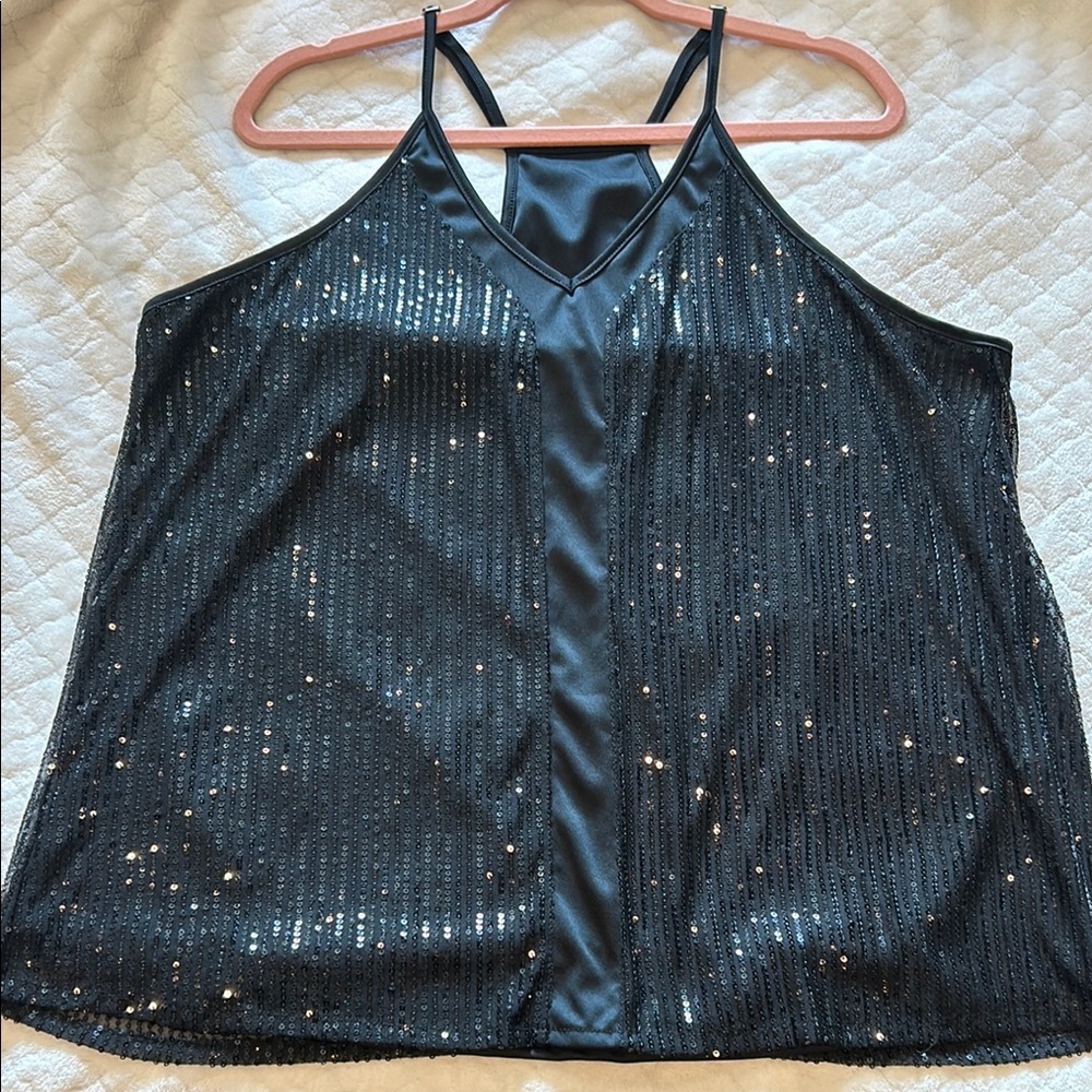 Sequin Black Women's Top